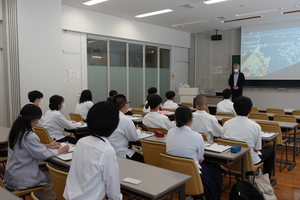 山口県立下関西高等学校1年生の皆さんが学研都市の見学に来られました（8/7）